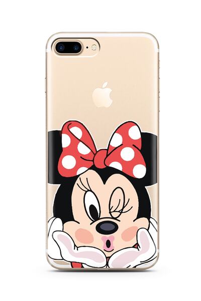 Spoyi Super Transparent Silicone Iphone 7 Plus Phone Case with Minne Design