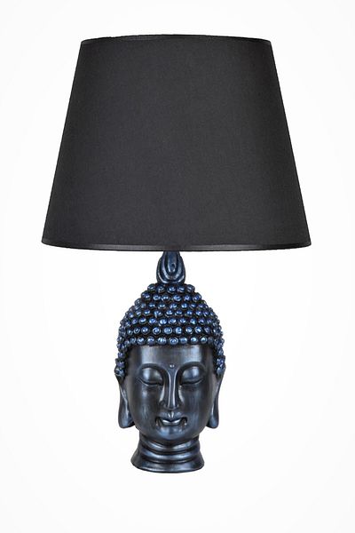 Qdec Cobalt Black Modern Design Large Buddha Lampshade