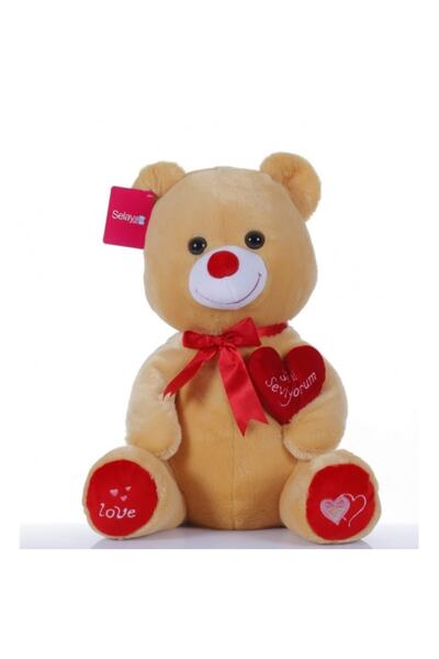 SELAY TOYS دب قطيفة 50 سم هدية دمية دب بني