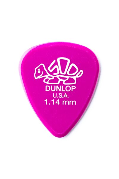 Jim Dunlop Delrin 500 Koyu Pembe 1.14 mm - 1 Adet Pena