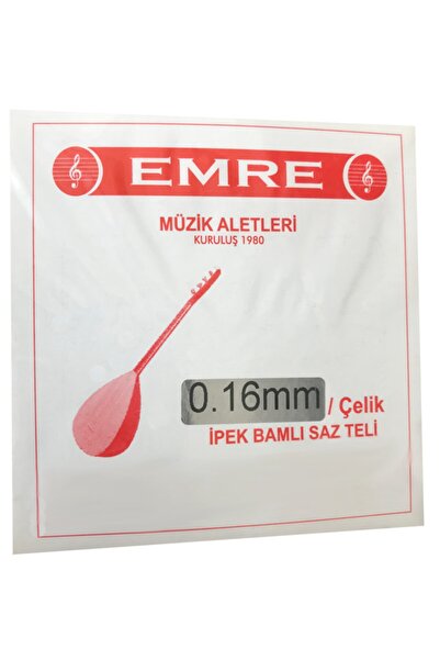 Emre 0.16 mm Çelik Takım Tel Kısa Sap Bağlama Teli 016
