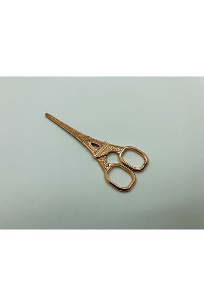 OzanTuhafiye Eiffel Tower Sewing Embroidery Promise Engagement Scissors Rose Gold