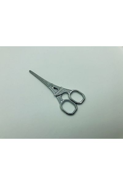 OzanTuhafiye Eiffel Tower Sewing Embroidery Promise Engagement Scissors Silver