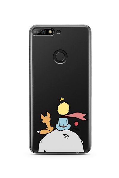 Spoyi Little Prince Design Super Transparent Silicone Huawei Y7 2018 Phone Case