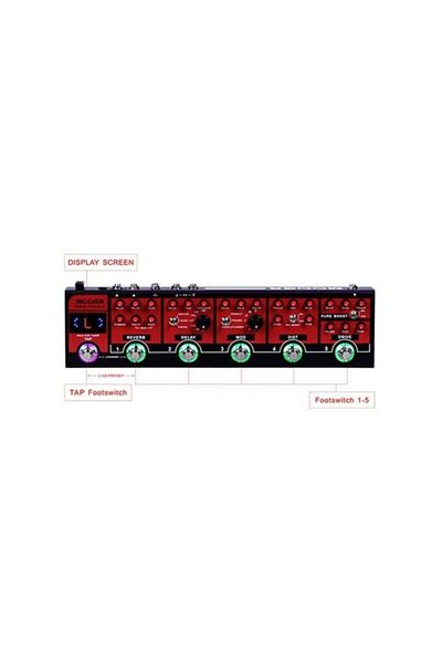 Mooer Cpt1 Live Series Red Truck Combined Guitar Pedal