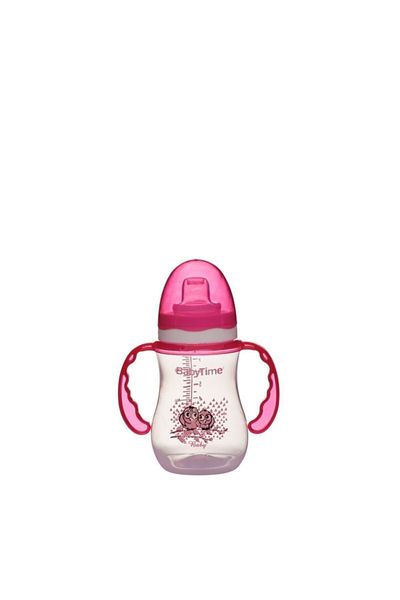 Babytime Bt105 Drip Resistant Glass with Handle 250 ml Pink