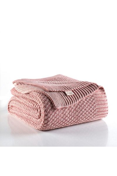Betires Home Dark Powder Knitted Double Blanket