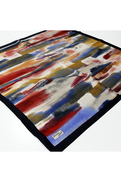 Armine Women's Red Blue Colored Trend Rayon Scarf 12291 19