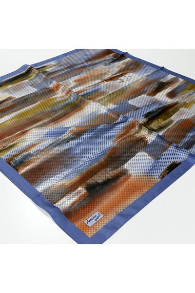 Armine Γυναικείο μαντίλι μπλε τάσης Rayon 12291 20