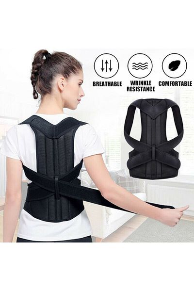 Ankaflex Upright Posture Corset Hunchback Corset Double Underwire Spine Support Waist Back Corset Vest for Men and Women