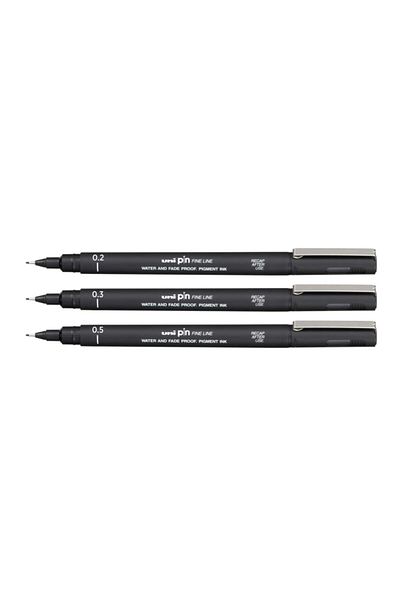 Uni Pin Fine Line 0.2 - 0.3 - 0.5 Set