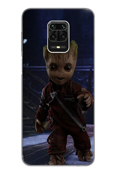 Spoyi غلاف هاتف Xiomai Redmi Note 9 Pro Note 9s Baby Groot Design من السيليكو...