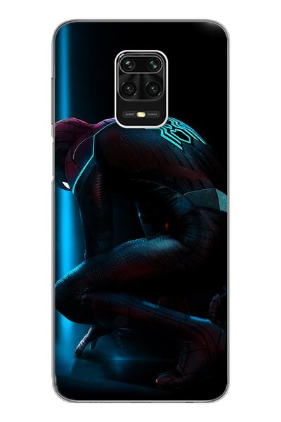 Spoyi Xiomai Redmi Note 9 Pro Note 9s Örümcek Adam Tasarım Süper Şeffaf Silik...