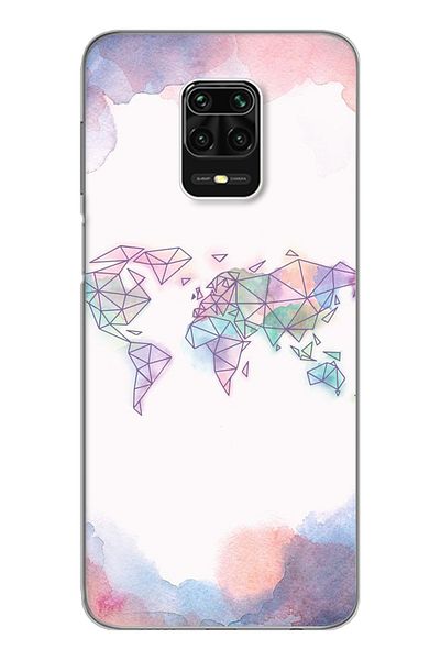 Spoyi Xiomai لهاتف Redmi Note 9 Pro Note 9s تصميم خريطة قوس قزح حافظة هاتف من السيليكون الشفاف للغاية