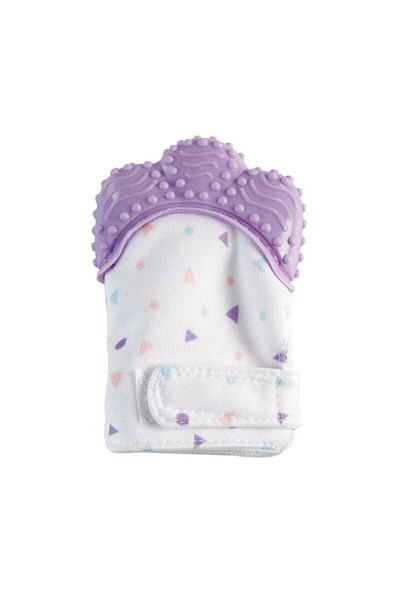 Weego Teether Patterned Rustling Gloves Purple 0-12 Months