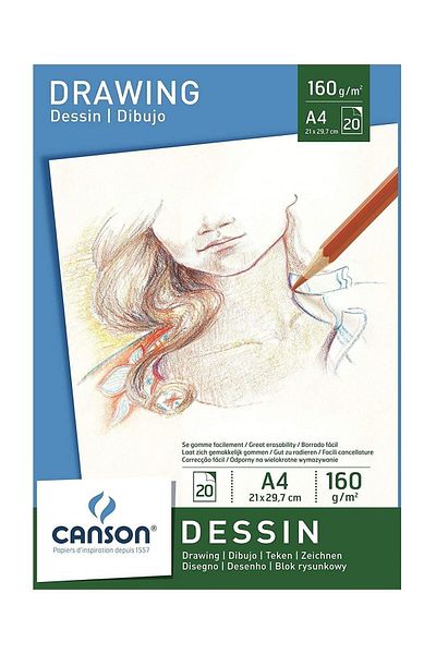 Canson Drawing Drawing Block 160 gr A4 20 yp