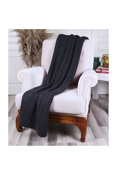 Betires Home Smoked Knitted Sofa Shawl