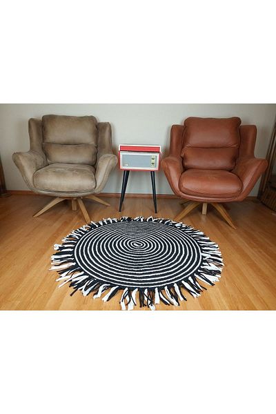 Jutien Decorative Jute Rug Mat 120x120cm