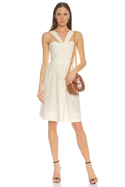 Boutique Moschino Kadın Beyaz Elbise