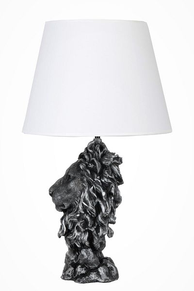 Qdec Silver Modern Design Large Lion Lampshade