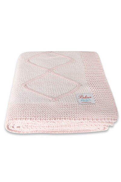 Betires Home Pink Knitted Baby blanket 90x90 cm