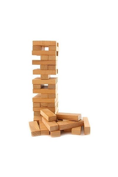 Jenga Degerlistore Wooden Balance Tactical Family Game 54 Pieces
