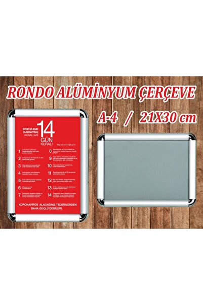 HAN DİJİTAL BASKI MERKEZİ A-4 Rondo Alüminyum Çerçeve