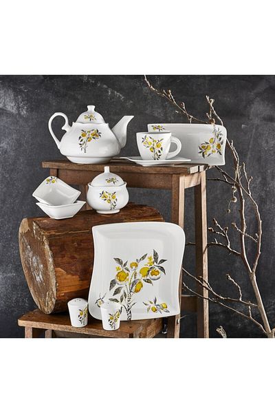 Aryıldız Porcelain 30 Pieces Breakfast Set for 6 People