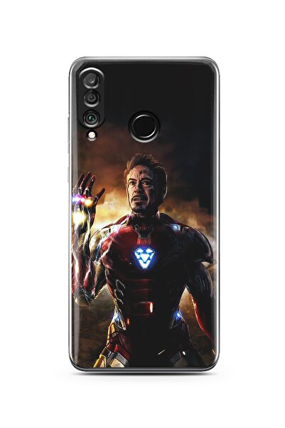 Spoyi Iron Man Tasarım Süper Şeffaf Silikon Telefon Kılıfı Huawei P30 Lite