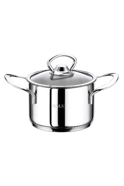 OMS 1.5 Liter 16 cm Steel Mini Deep Pot