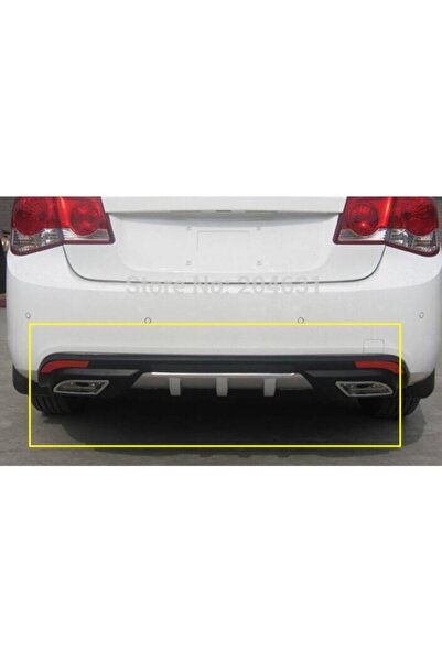 Universal Chevrolet Cruze Difüzör Arka Tampon Çift Egzoz Çıkışlı