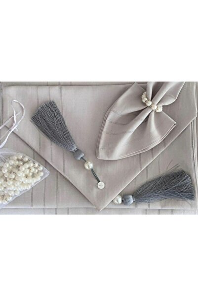 Almila Home Zeynoçeyiz Colber 1.kalite 12 Kişilik - Gri Masa Örtüsü Takımı