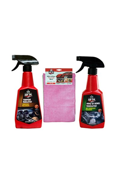 GD 24 Torpido ve Araç İçi Temizleme Spreyi ve Bez