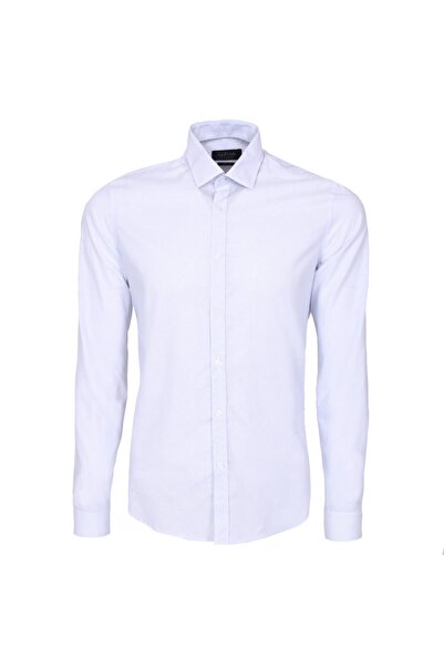 Lufian Erkek Mavi Smart  Slim Fit Gömlek
