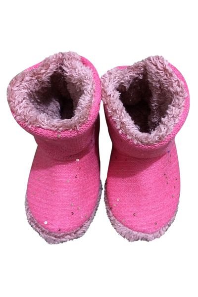 SYNOPE Papuci de damă Cizme de acasă Pantofi de acasă (paiete roz pentru copii)