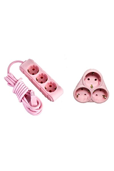 UFO Pempe 3 Metre Grup Priz Ve Golyat Birlikte Uzatma Kablosu