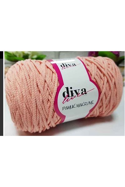 DİVA Αξεσουάρ Angel Bag Diva Cotton Macrame Salmon (Παχύ)