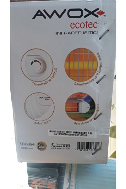 AWOX Ecotec 2500 W Infrared Isıtıcı Soba + Ayak