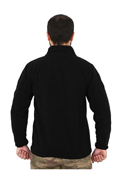 Asker Kolisi Black Fleece Cardigan - Military Tactical Cardigan Vest