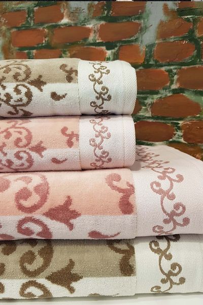 Özdilek Emily Best Bath Set - Powder Brown Velvet