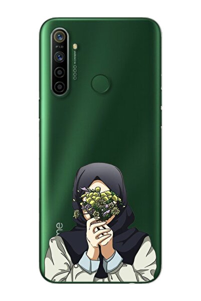 Spoyi Kapalı Çiçekli Kız Tasarımlı Süper Şeffaf Silikon Telefon Kılıfı Oppo R...