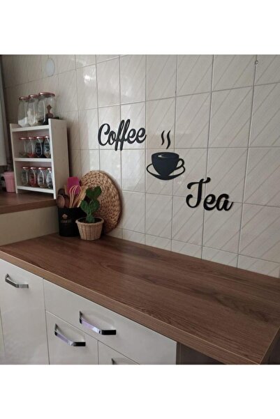 Yumak Dekor Grup Coffee Tea Ahşap Duvar Yazısı - Motto