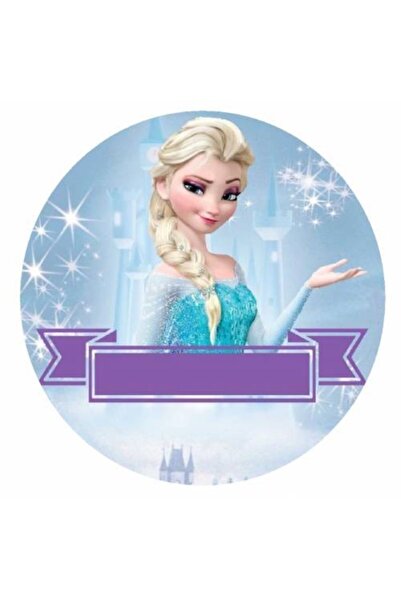 Yenilebilir Kağıt Wafer paper For Elsa Resimli Özel Yuvarlak ve Kare Şekerli ...