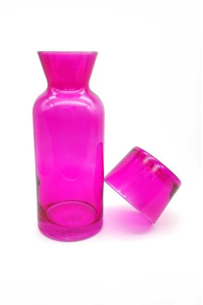 ÖzcamKristal Tek Kişilik Renkli Başucu Sürahisi