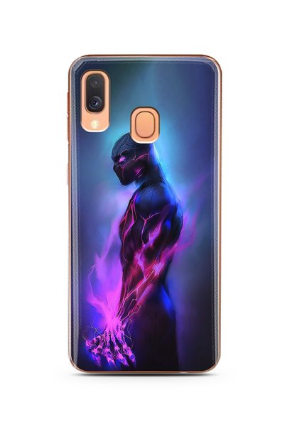 Spoyi Samsung A40 Black Panther Design Silicone Phone Case