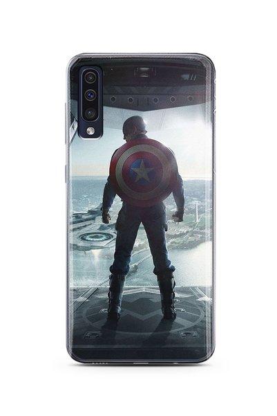 Spoyi Samsung A50 Captain America Design Silicone Phone Case