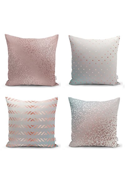 Realhomes 4-Piece Digital Printed Special Design Decorative Pillow Cushion Cover