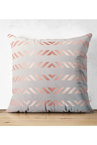 Realhomes Husă de pernă decorativă din piele de căprioară cu design special i...