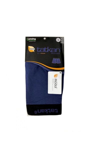 tatkan Navy Blue Textile Ανδρικά Boxers Modal Cotton Navy Blue