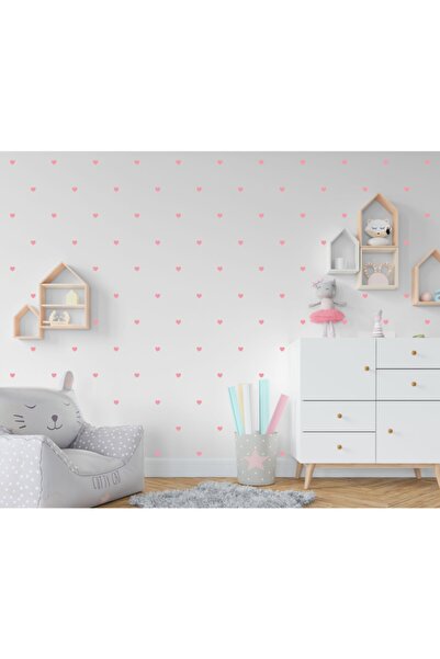 Elka Bayrak Kalp Desenli Duvar Sticker